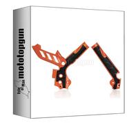 acerbis 0017813.010 paratelaio x-grip arancio compatibile con ktm exc-f 520 2012 2013 2014 2015 2016 mototopgun