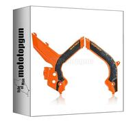 acerbis 0024009.209 paratelaio x-grip arancio nero compatibile con ktm exc-f 250 2020 2021 2022 2023 mototopgun