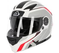 Acerbis Rederwel Graphics Casco, bianco-rosso, taglia S