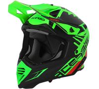 Acerbis X-Track, casco da motocross XS male Opaco Verde Fluo/Nero/Rosso