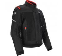 Acerbis Ruby, giacca tessile impermeabile S male Nero/Rosso
