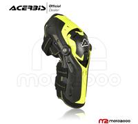 ACER DULTI GORILLA MOTOCROSS MX ENDURO BICI HINGED GINOCCHIO GUARDS-GIALLO