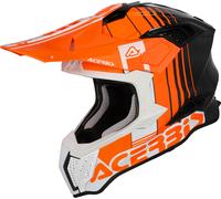 Acer irstrike-C Dekor, casco da motocross XL female Bianco/Arancione/Carbonio