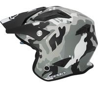 Acerbis Aria Camo, casco aperto XS male Opaco Nero/Grigio/Grigio Chiaro