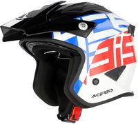 Acerbis Aria Graphic, casco aperto M male Bianco/Blu/Rosso