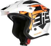 Acerbis Aria Sport Casco Jet, bianco-arancione, taglia M per maschi