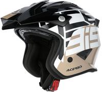 Acerbis Aria Graphic, casco aperto S male Nero/Bianco/Beige