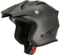 Acerbis Aria Metallic, casco jet L male Opaco-Grigio Scuro