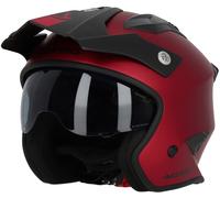 Acerbis Aria Metallic Casco Jet, rosso, taglia S per maschi