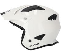 Acerbis Aria Solid, casco aperto M male Bianco/Nero