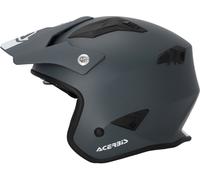 Acerbis Aria Solid, casco aperto XL male Opaco Grigio Scuro/Bianco