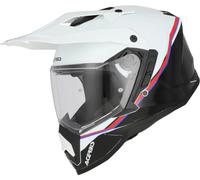 Acerbis Assault Graphic Casco da enduro, nero-bianco, taglia 2XL per maschi