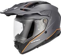 Acer ttack Logo Matt Casco Enduro, grigio-arancione, taglia L per maschi