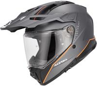 Acer ttack Logo Matt Casco Enduro, Grigio opaco/arancione, Taglia XL (61/62)