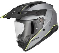 Acer ttack Logo Matt Casco Enduro, Grigio opaco/giallo neon, Taglia XL (61/62)