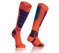 ACERBIS CALZE CALZETTONI MX IMPACT SOCKS ARANCIO BLU MOTO CROSS L/XL 42 43 44