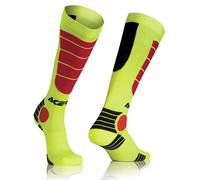 ACERBIS CALZE CALZETTONI MX IMPACT SOCKS ROSSO GIALLO MOTO CROSS S/M 39 40 41