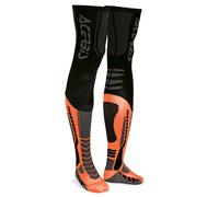 ACERBIS CALZE CALZETTONI X-LEG PRO SOCKS ARANCIO NERO MOTO CROSS S/M 39 40 41