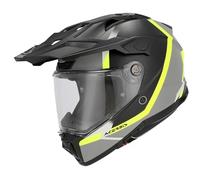 Acerbis Attack, casco avventura M female Opaco Grigio/Nero/Giallo Fluo