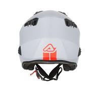 Acerbis Aria Solid, casco aperto S male Opaco Grigio Chiaro/Rosso