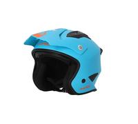 Acerbis Aria S23, casco jet XL male Opaco Azzurro/Arancione