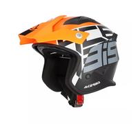 Acerbis Aria Graphic, casco aperto S male Opaco Nero/Arancione/Bianco/Grigio