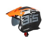 Acerbis Aria Graphic, casco aperto XL male Opaco Nero/Arancione/Bianco/Grigio