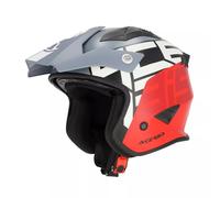 Acerbis CASCO JET ARIA GRAPHIC GRIGIO/ROSSO M