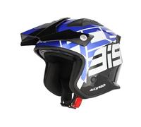 Acerbis Aria Graphic, casco aperto XL male Nero/Blu/Bianco