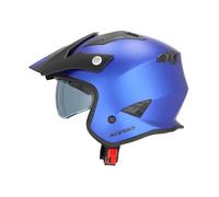 Acerbis Aria Metallic, casco jet M male Blu Opaco