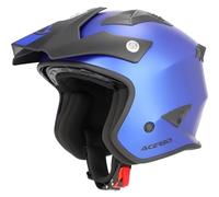 Acerbis Aria Metallic, casco jet M male Blu Opaco