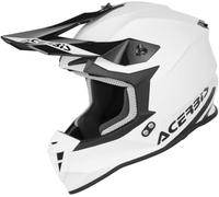 Acerbis Linear Solid Casco da motocross, nero-bianco, taglia S per maschi