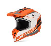 ACERBIS CASCO MOTO CROSS ENDURO LINEAR ARANCIO E BIANCO 0024473.203