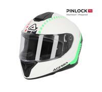 Acerbis Krapon, casco integrale XXL male Bianco/Nero/Verde Fluo