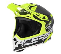 Acerbis Steel Carbon 2023 Casco Motocross, nero-giallo, taglia M