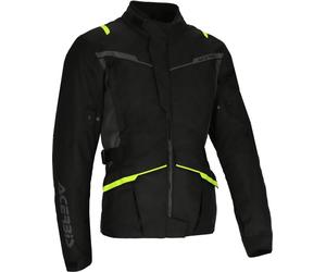 Acerbis CE X-Travel Waterproof Giacca tessile da moto, nero-giallo, taglia XL per maschi