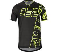 Acerbis Combat Maglia da bicicletta, nero-giallo, taglia M per maschi