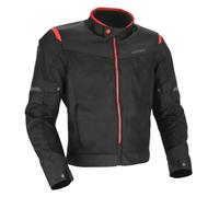 Acerbis Ramsey Vented 2.0 Mesh Giacca tessile da moto, nero-rosso, taglia 3XL per maschi