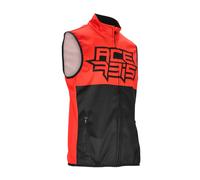 ACER ILET VEST SOFTSHELL MX LINEAR MOTO CROSS ENDURO OFFROAD Nero/Rosso