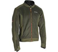 Acer ordon impermeabile Moto Tessile Giacca, Verde/Arancione, Taglia S