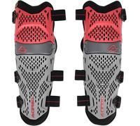 Acerbis Impact Pro Protecchi per le ginocchia, Rosso/Grigio