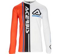 Acerbis J-Track Connection, maglia S male Bianco/Arancione/Nero