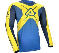 Acerbis MX J-Track Inc 2.0 Graphic Maglia Motocross, blu-giallo, taglia L per maschi
