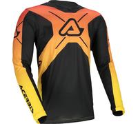 Acerbis MX J-Track Inc 2.0 Graphic Maglia Motocross, nero-giallo, taglia L per maschi