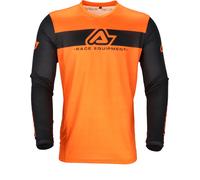 Acerbis MX J-Track Inc 2.0 Logo Maglia Motocross, nero-arancione, taglia XL per maschi