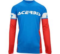 Acerbis MX J-Track Inc 2.0 Maglia da motocross, rosso-blu, taglia XL per maschi