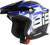 Acerbis Aria Graphic, casco aperto XL male Nero/Blu/Bianco