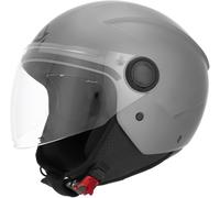 Acerbis Jet Brezza Metallic Casco Jet, Grigio opaco, Taglia XS (53/54)