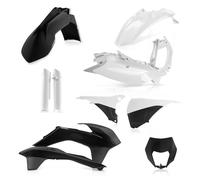 ACERBIS KIT CARENE PLASTICHE NERO/BIANCO KTM EXC 125 2014 2015 0017204.315