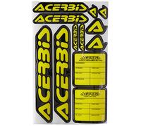 Acerbis Kit Decalcomanie Logo Nero/Giallo